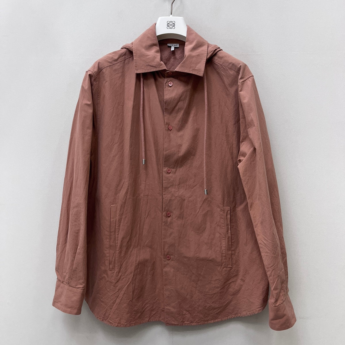 LOEWE | ロエベ Hooded Overshirt パーカー h526y05wbb ピンク サイズ：L【加古川店】