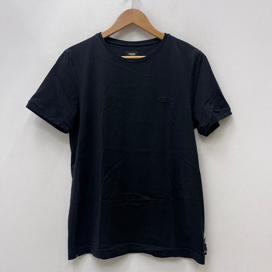 FENDI | フェンディ FF Logo Embroidered Tee 半袖Ｔシャツ ブラック サイズ：L【加古川店】