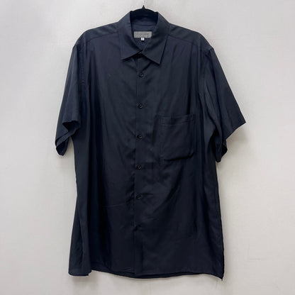 Yohji Yamamoto POUR HOMME | ヨウジヤマモトプールオム CUPRO TAFFETA 半袖シャツ HK-B10-200-1-02 ブラック サイズ：2【加古川店】