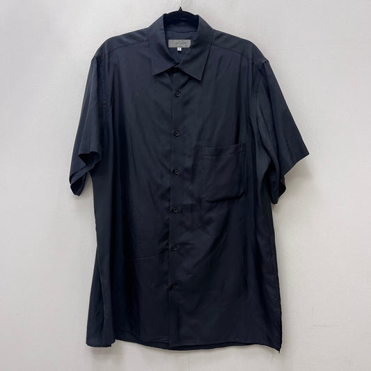 Yohji Yamamoto POUR HOMME | ヨウジヤマモトプールオム CUPRO TAFFETA 半袖シャツ HK-B10-200-1-02 ブラック サイズ：2【加古川店】