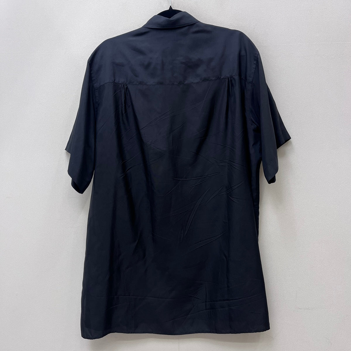 Yohji Yamamoto POUR HOMME | ヨウジヤマモトプールオム CUPRO TAFFETA 半袖シャツ HK-B10-200-1-02 ブラック サイズ：2【加古川店】