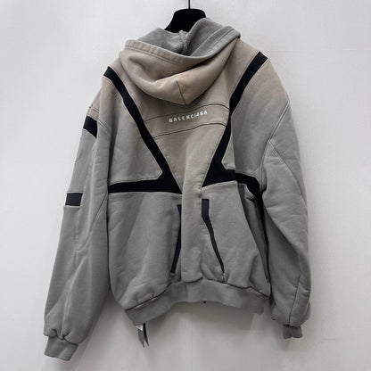 BALENCIAGA | バレンシアガ SPORTS ICON BIKER ZIP-UP パーカー グレー サイズ：2【加古川店】