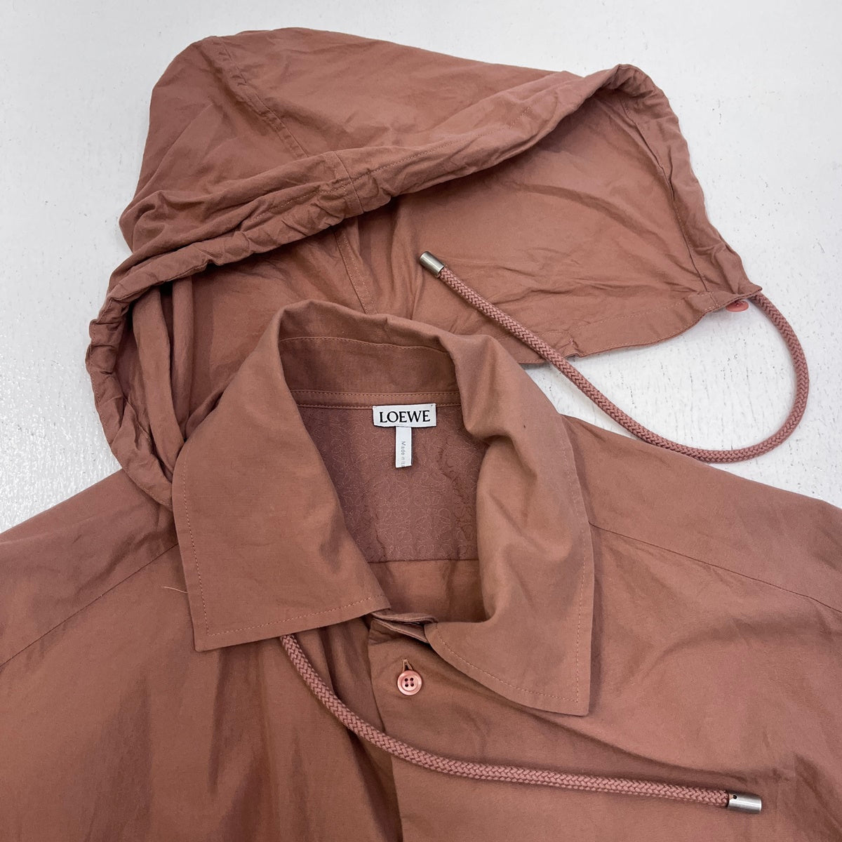 LOEWE | ロエベ Hooded Overshirt パーカー h526y05wbb ピンク サイズ：L【加古川店】