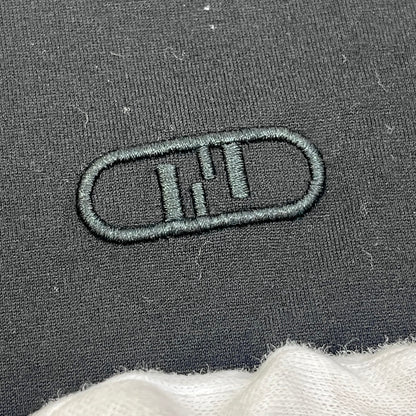 FENDI | フェンディ FF Logo Embroidered Tee 半袖Ｔシャツ ブラック サイズ：L【加古川店】