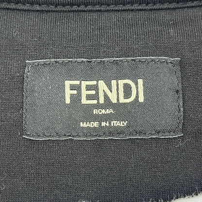 FENDI | フェンディ FF Logo Embroidered Tee 半袖Ｔシャツ ブラック サイズ：L【加古川店】