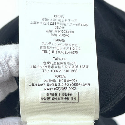 FENDI | フェンディ FF Logo Embroidered Tee 半袖Ｔシャツ ブラック サイズ：L【加古川店】
