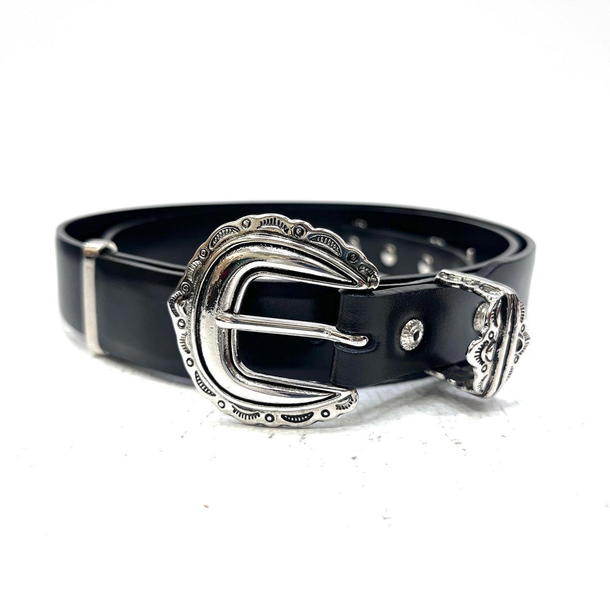 TOGA | トーガ Motif leather belt ベルト ブラック【加古川店】