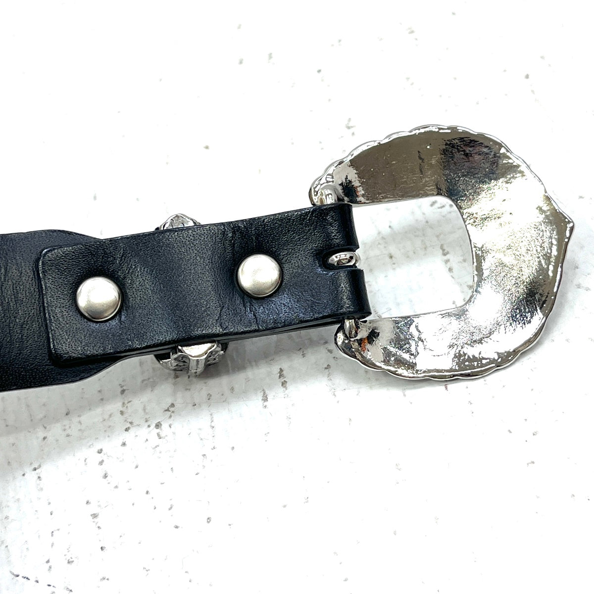 TOGA | トーガ Motif leather belt ベルト ブラック【加古川店】