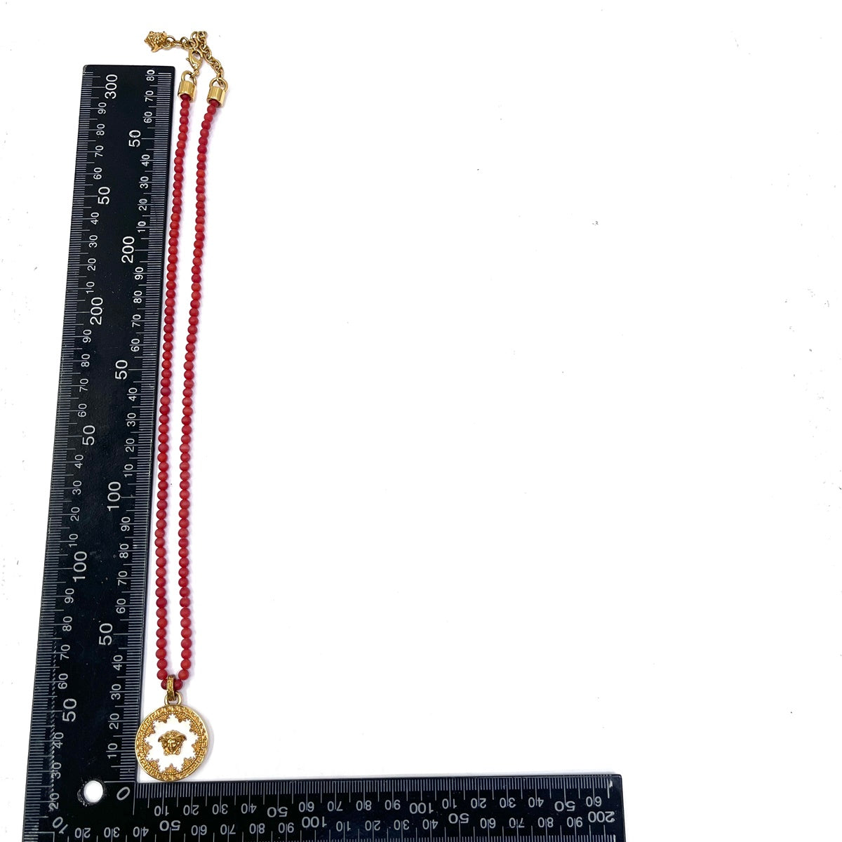 VERSACE | ヴェルサーチ メデューサ ビーズ ネックレス レッド【加古川店】
