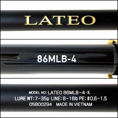 【釣り/つり/釣具/ロッド】Daiwa | ダイワ ラテオ 86MLB-4・K【加古川店】