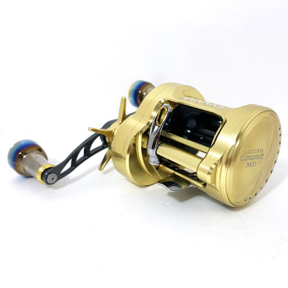 【フィッシング/釣り/釣具/リール】 【ベイトリール/右ハンドル】SHIMANO | シマノ 23カルカッタコンクエストMD 400XG　※カスタムハンドル（純正無し）【加古川店】