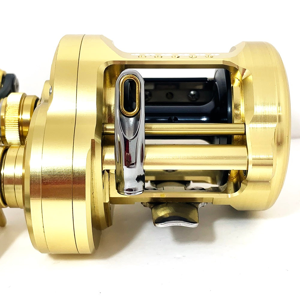 【フィッシング/釣り/釣具/リール】 【ベイトリール/右ハンドル】SHIMANO | シマノ 23カルカッタコンクエストMD 400XG　※カスタムハンドル（純正無し）【加古川店】