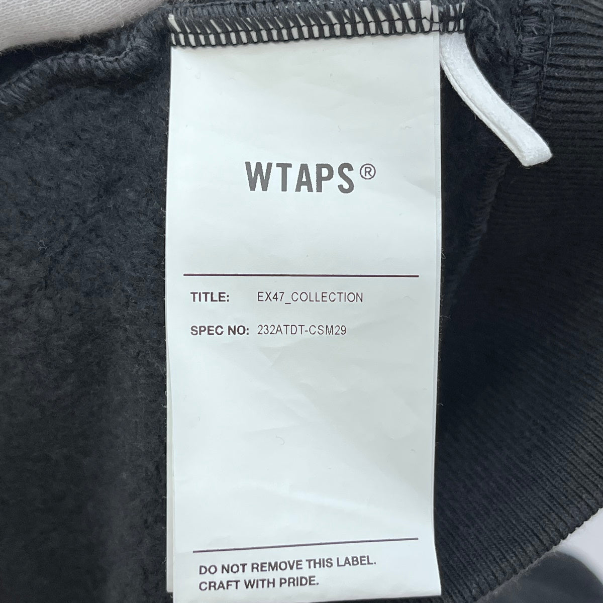 W)TAPS | ダブルタップス OBJ 02 Hoody Cotton. Protect 23AW パーカー 232ATDT-CSM29 ブラック サイズ：3【加古川店】