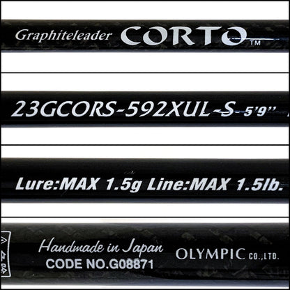 【釣り/つり/釣具/ロッド】OLYMPIC | オリムピック 23コルト 23GCORS-592XUL-S【加古川店】