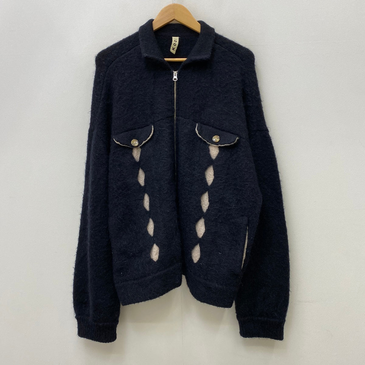 KOOI MOHAIR KNIT JACKET 23AW ニット 18KO-23AW ブラック サイズ：2【加古川店】