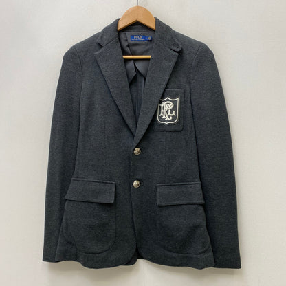 POLO RALPH LAUREN | ポロ・ラルフローレン emblem blazer jacket テーラードジャケット グレー サイズ：2【加古川店】