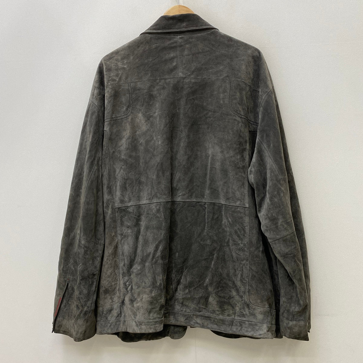 davoucci suede jacket レザー グレー サイズ：XXXXL【加古川店】