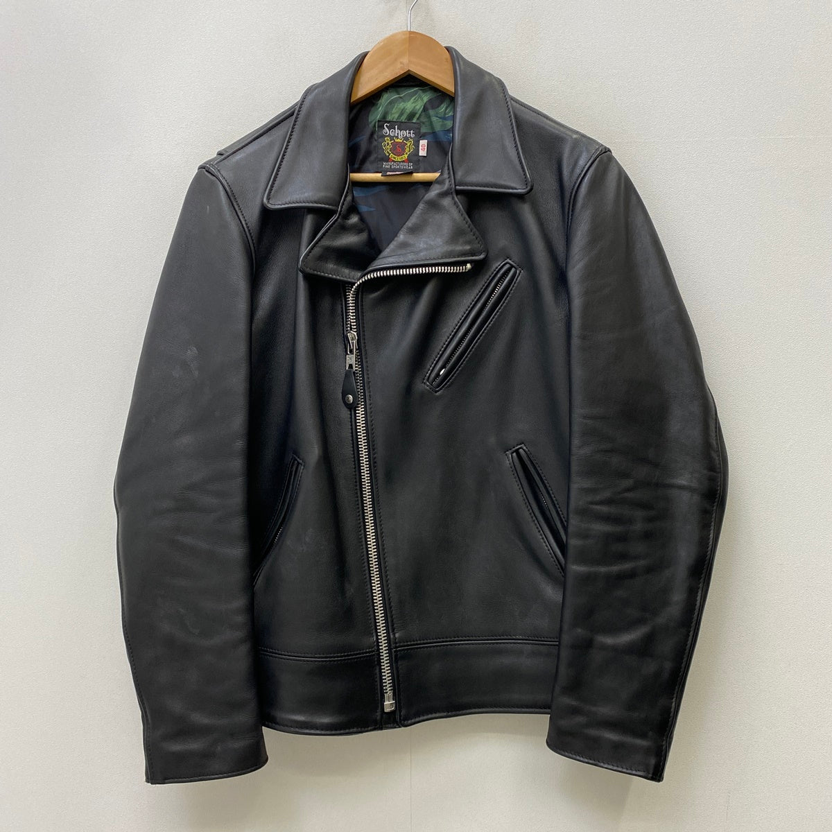 schott | ショット 16AW レザー 113STU ブラック サイズ：40【加古川店】