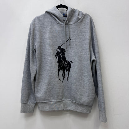 RALPH LAUREN | ラルフローレン ﾌﾛｯｷｰﾌﾟﾘﾝﾄ パーカー グレー サイズ：L【加古川店】