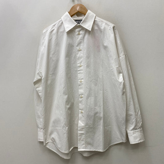 DIESEL | ディーゼル S-LIMO-LOGO 23SS 長袖シャツ A08497 ホワイト サイズ：46【加古川店】