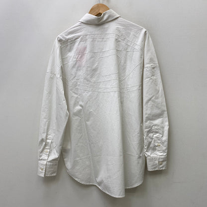 DIESEL | ディーゼル S-LIMO-LOGO 23SS 長袖シャツ A08497 ホワイト サイズ：46【加古川店】