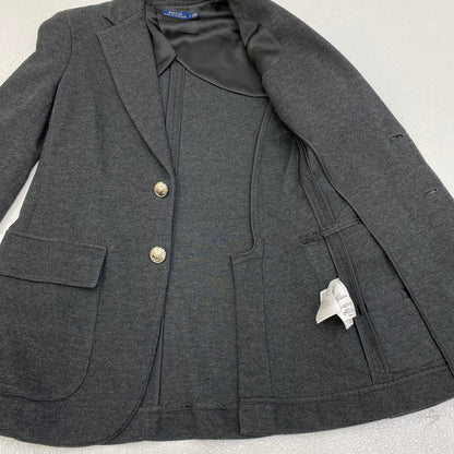 POLO RALPH LAUREN | ポロ・ラルフローレン emblem blazer jacket テーラードジャケット グレー サイズ：2【加古川店】