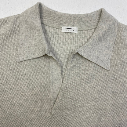 crepuscule | クレプスキュール Co/Ra Moss Stitch Skipper 26SS ポロシャツ 2601-002 グレー サイズ：2【加古川店】