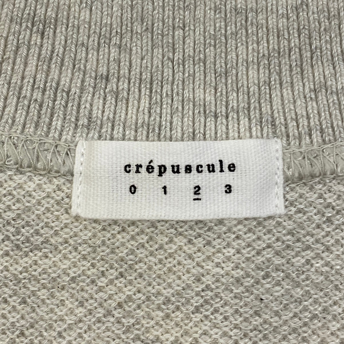 crepuscule | クレプスキュール Co/Ra Moss Stitch Skipper 26SS ポロシャツ 2601-002 グレー サイズ：2【加古川店】