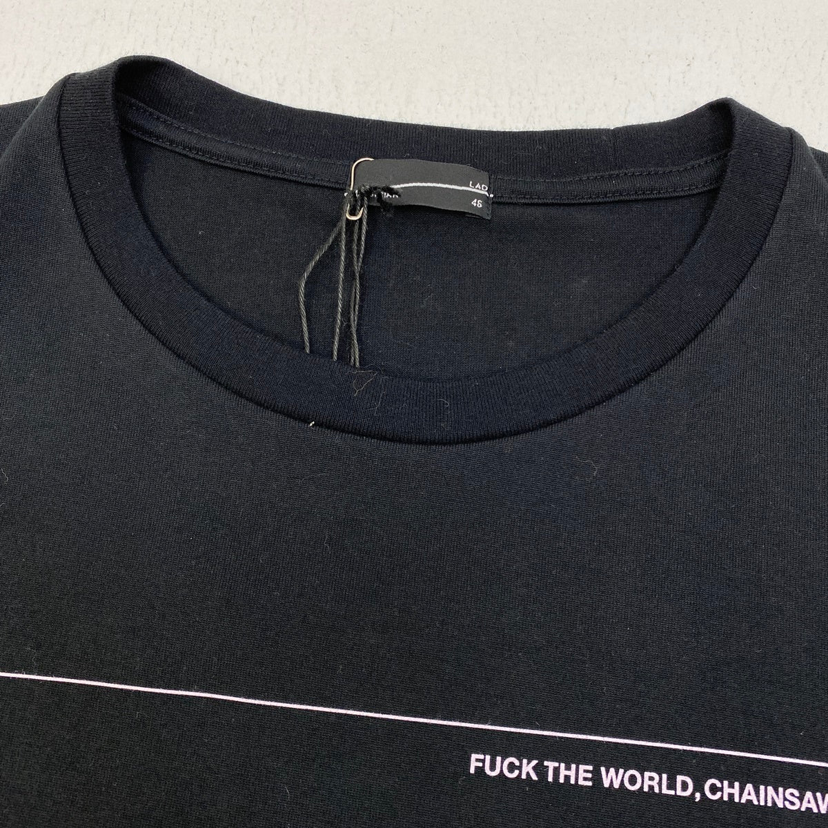 LAD MUSICIAN | ラッドミュージシャン BIG T-SHIRT CHAINSAW MAN? 半袖Ｔシャツ 2225-853 ブラック サイズ：46【加古川店】