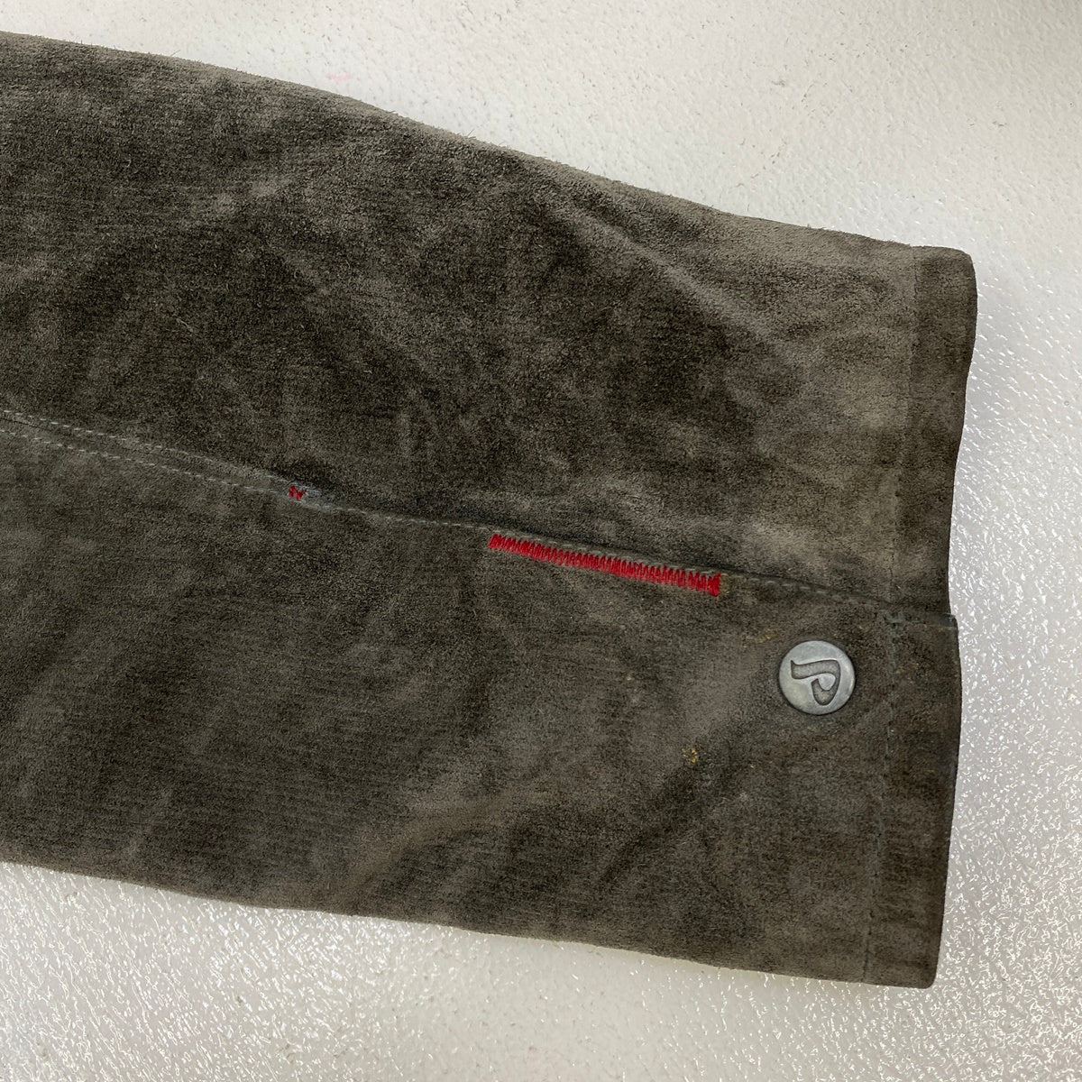 davoucci suede jacket レザー グレー サイズ：XXXXL【加古川店】