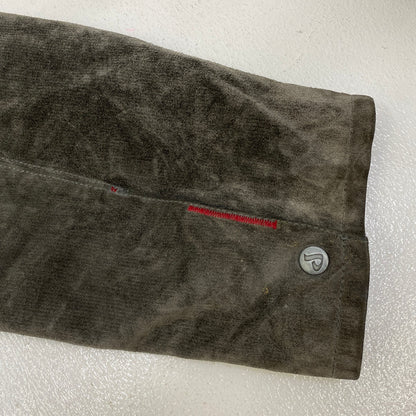 davoucci suede jacket レザー グレー サイズ：XXXXL【加古川店】