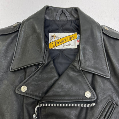 schott | ショット DOUBLE RIDERS VEST 80-90'S レザー ブラック サイズ：L【加古川店】