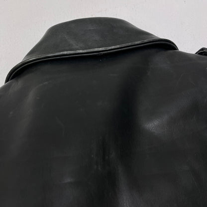 schott | ショット DOUBLE RIDERS VEST 80-90'S レザー ブラック サイズ：L【加古川店】