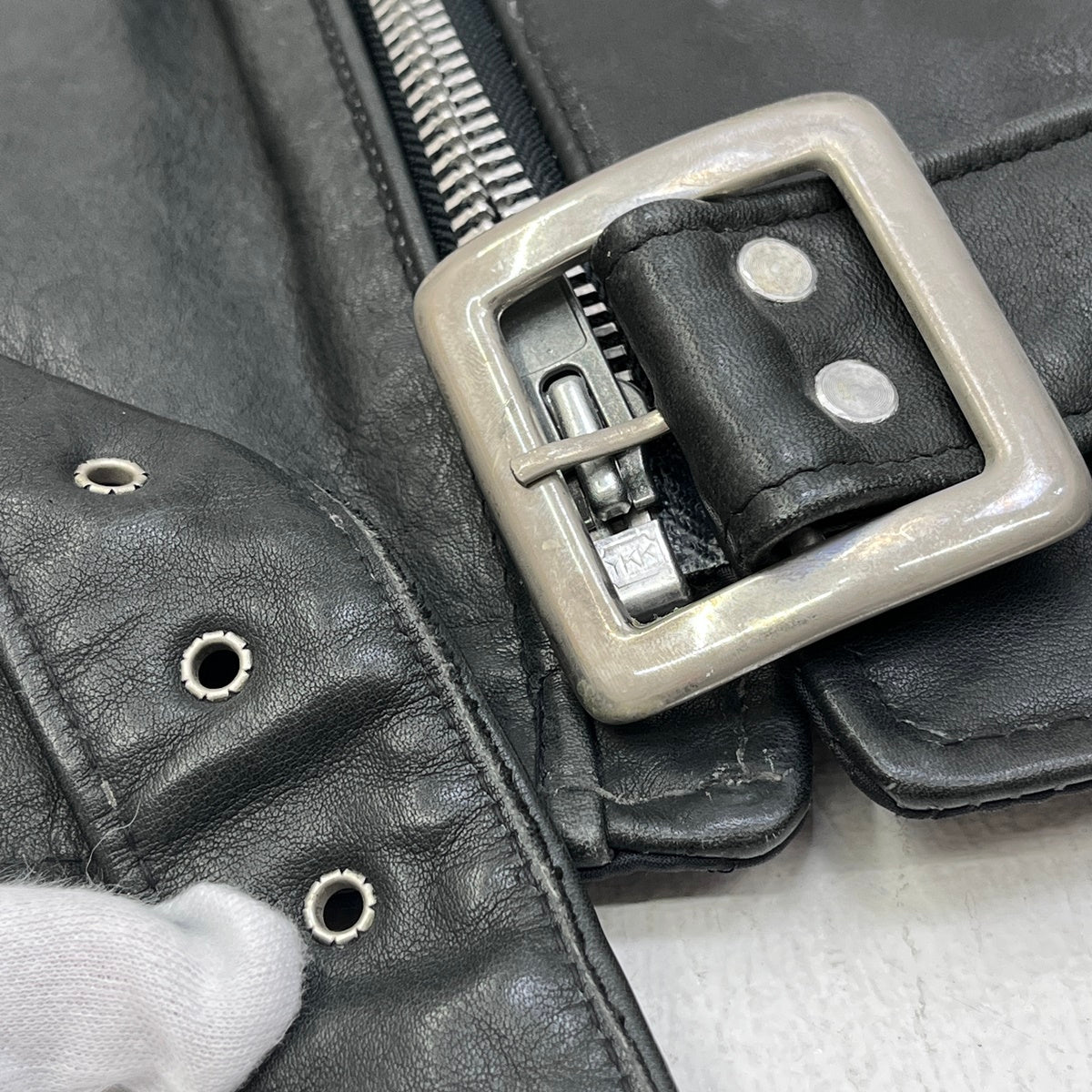 schott | ショット DOUBLE RIDERS VEST 80-90'S レザー ブラック サイズ：L【加古川店】