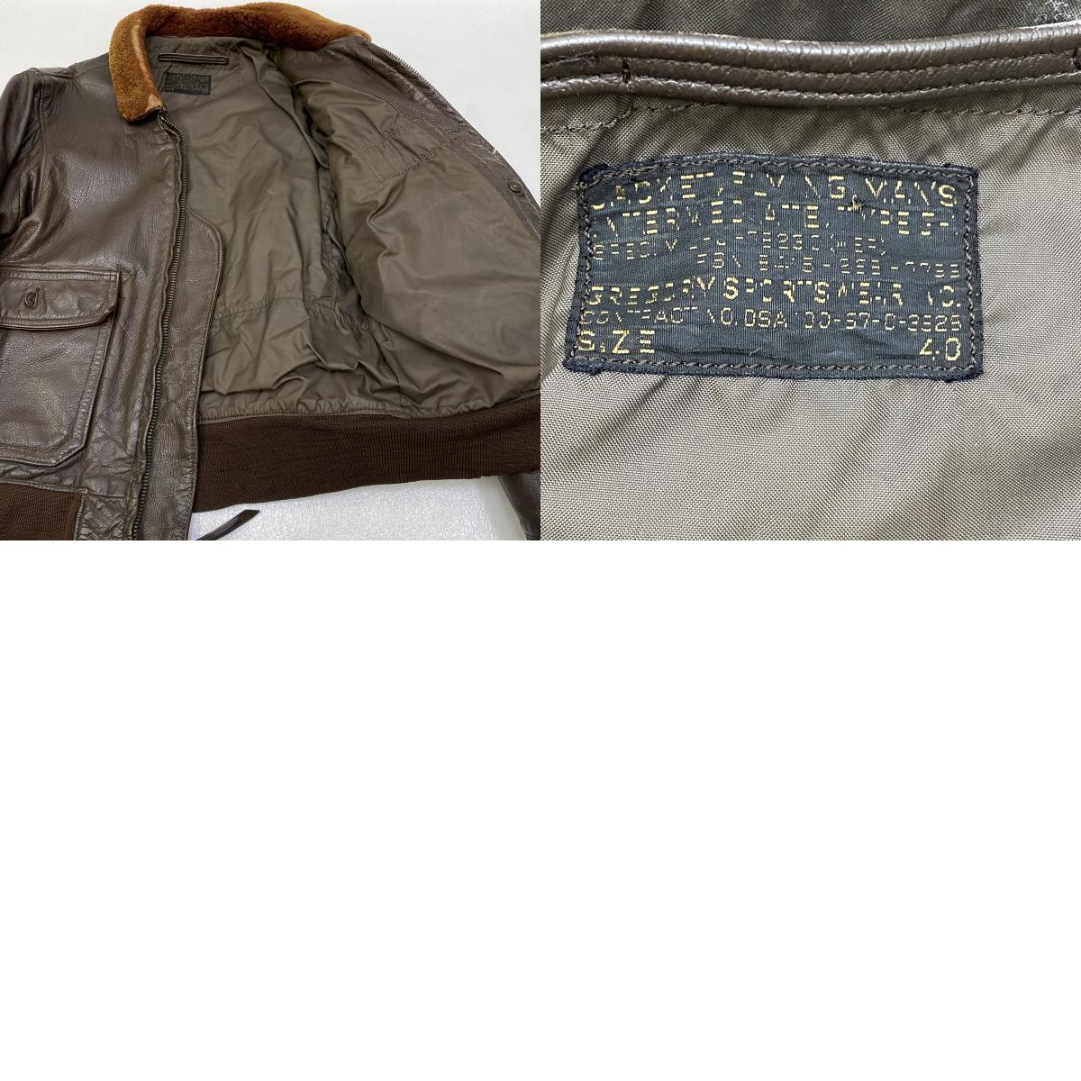 MILITARY衣料 | ミリタリーイリョウ u.s navy g-1 jacket gregory sportswear社 60's ミリタリーコート ブラウン サイズ：40【加古川店】