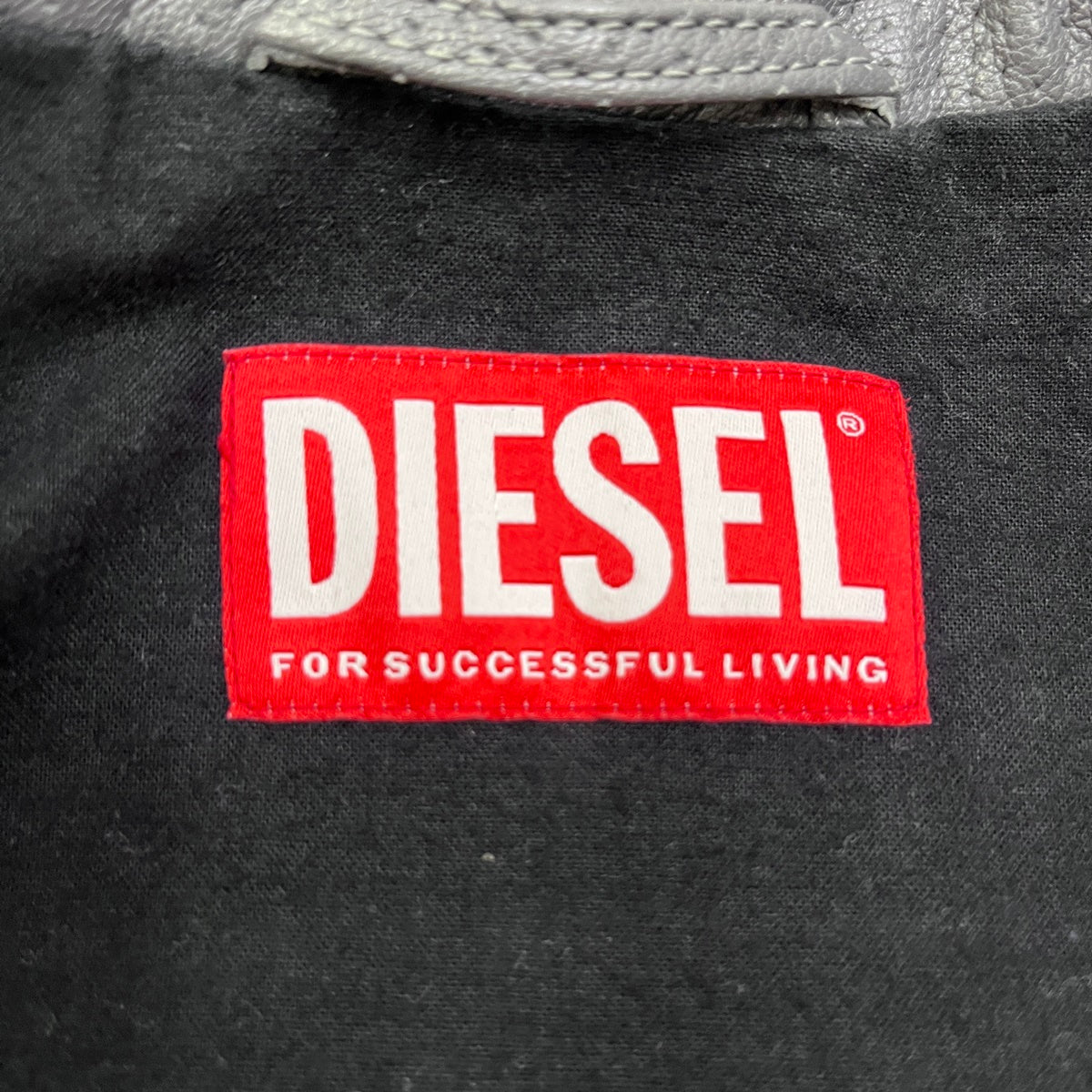 DIESEL | ディーゼル L-POP 山羊革 24AW ライダースジャケット A16681 グレー サイズ：46【加古川店】