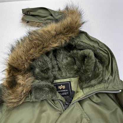 ALPHA | アルファ N-3B FLIGHT JACKET ミリタリージャケット 20024-21 カーキ サイズ：XL【加古川店】