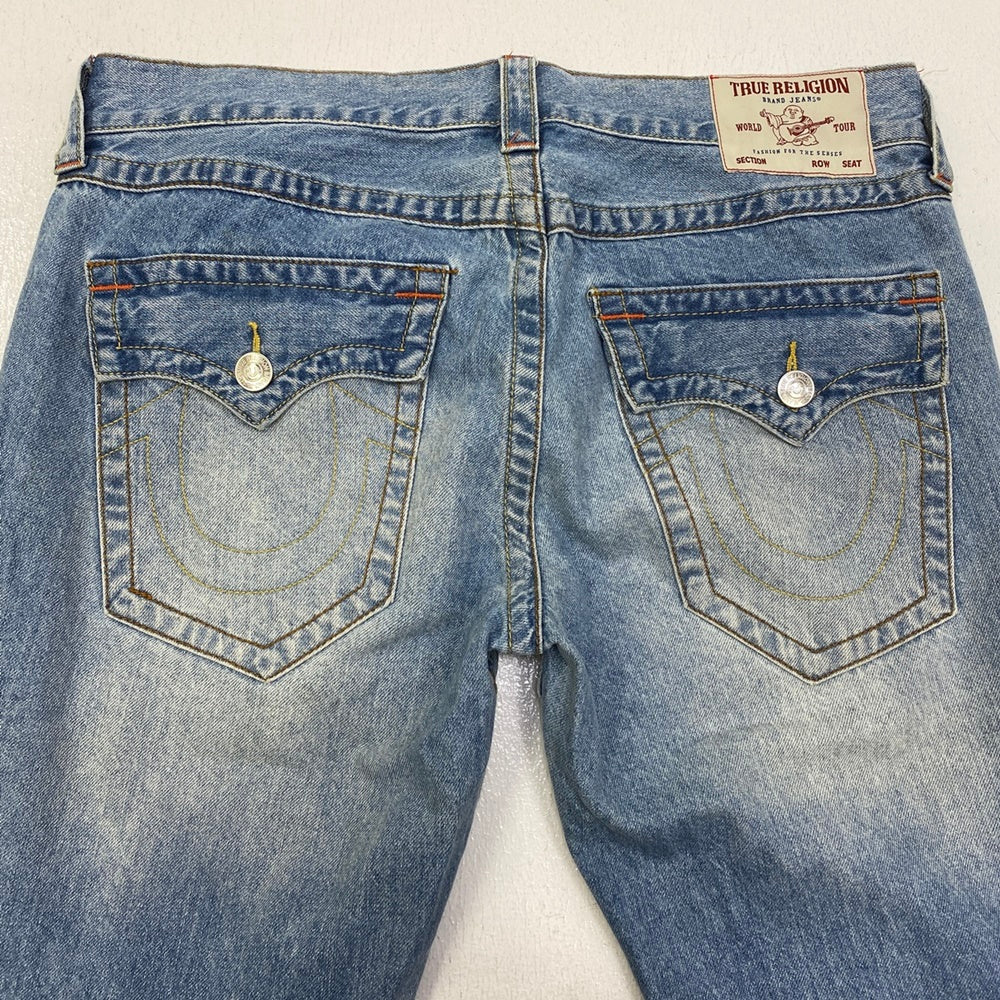 TRUE RELIGION | トゥルーレリジョン SLIM FLARE SN DESTROYED SS 1/2 デニムパンツ 109180-IUCR サイズ：32【加古川店】