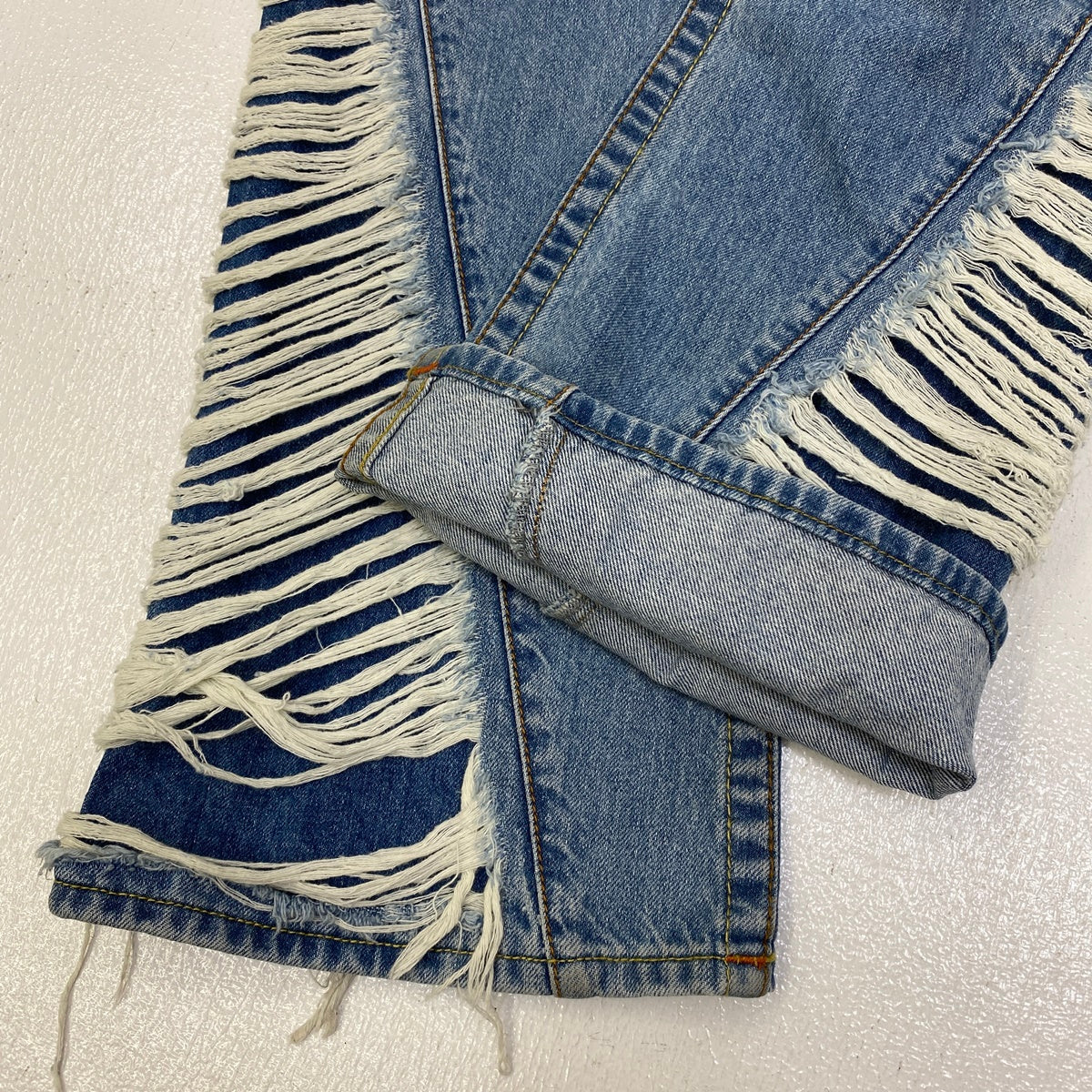 TRUE RELIGION | トゥルーレリジョン SLIM FLARE SN DESTROYED SS 1/2 デニムパンツ 109180-IUCR サイズ：32【加古川店】