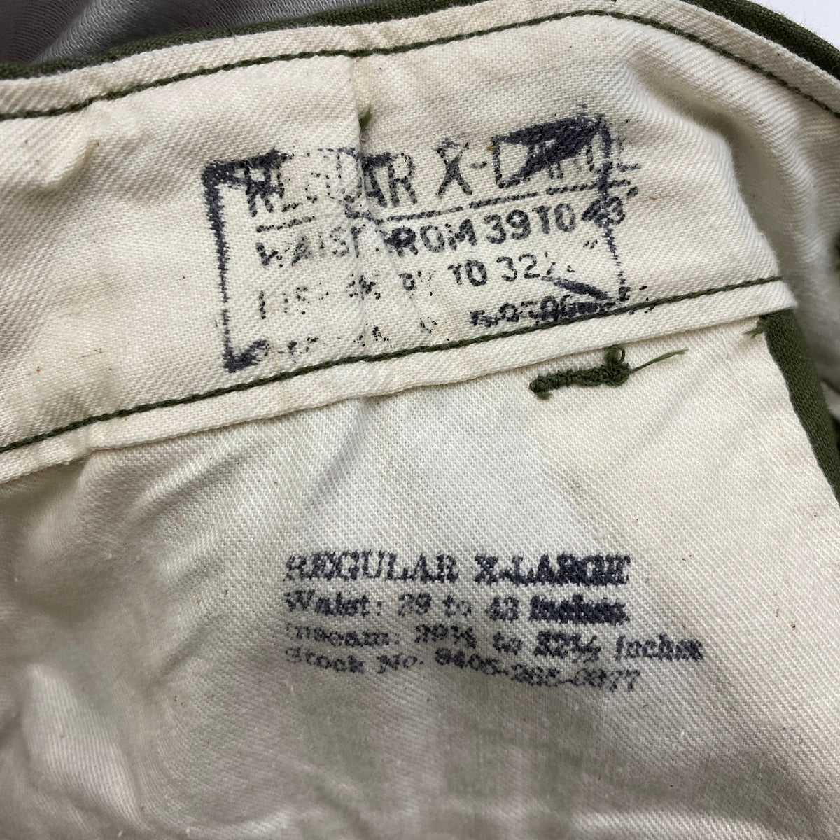 MILITARY衣料 | ミリタリーイリョウ M-51 FIELD PANT STEIN WAY CLOTHING 50'S パンツ MIL-T-20608B カーキ サイズ：XL【加古川店】