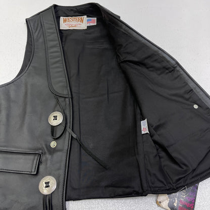schott | ショット DeadStock ウエスタンコンチョ 90'S レザー ブラック サイズ：S【加古川店】