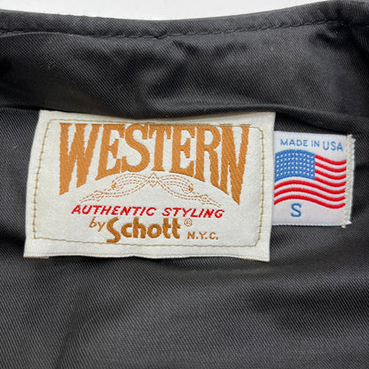 schott | ショット DeadStock ウエスタンコンチョ 90'S レザー ブラック サイズ：S【加古川店】