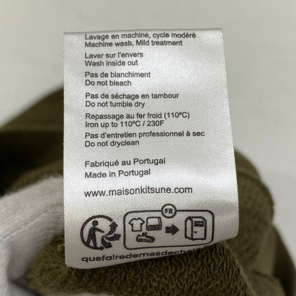 MAISON KITSUNE | メゾンキツネ PALAIS ROYAL CLASSIC HOODIE 並行品 パーカー LM00707KM0001 カーキ サイズ：S【加古川店】