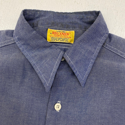 BIG YANK | ビッグヤンク CHAMBRAY SHIRT 70'S 長袖シャツ インディゴ サイズ：M【加古川店】