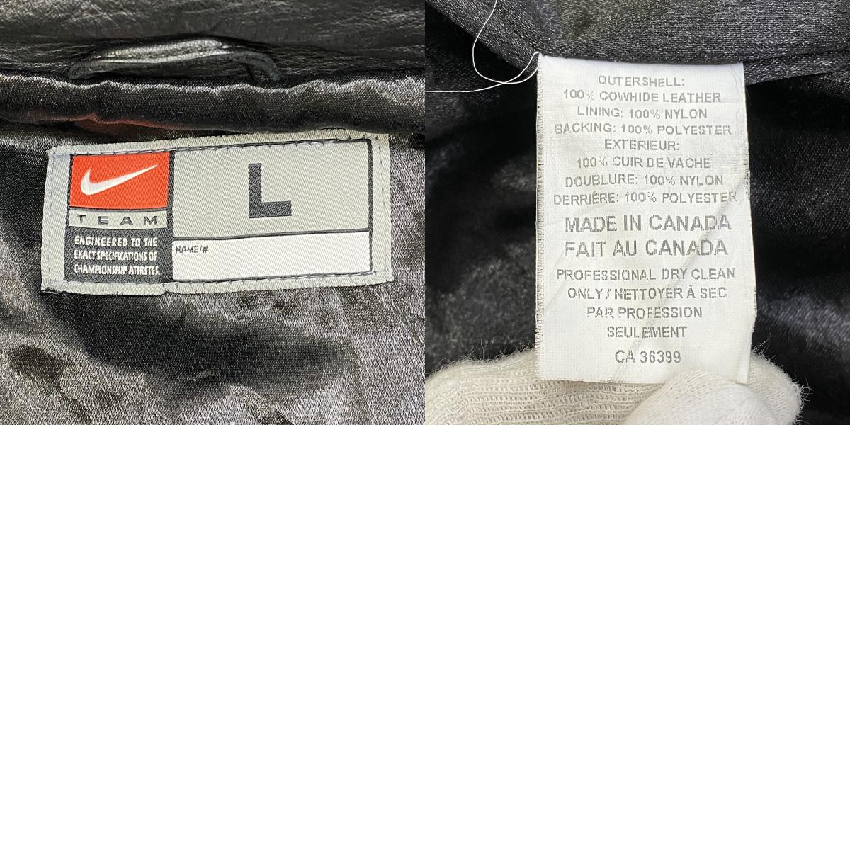 NIKE | ナイキ IIHF CANADA 2008 レザー ブラック サイズ：L【加古川店】