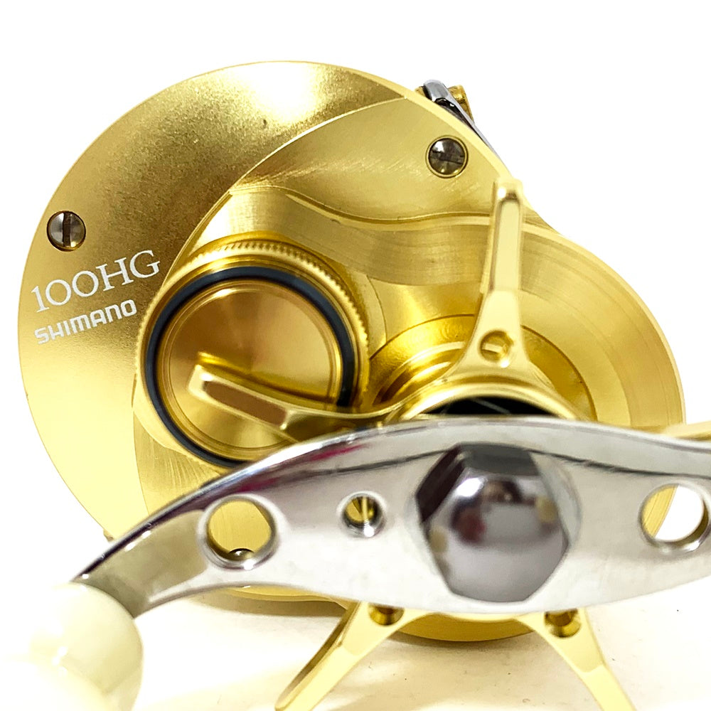 【フィッシング/釣り/釣具/リール】 【ベイトリール/右ハンドル】SHIMANO | シマノ 21カルカッタコンクエスト 100HG　※カスタムハンドル（純正無し）【加古川店】