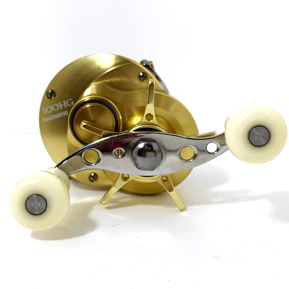 【フィッシング/釣り/釣具/リール】 【ベイトリール/右ハンドル】SHIMANO | シマノ 21カルカッタコンクエスト 100HG　※カスタムハンドル（純正無し）【加古川店】