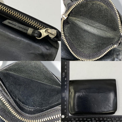 SLOW | スロウ SLOW&CO CORDOVAN MINI WALLET 二つ折り財布 ブラック【加古川店】