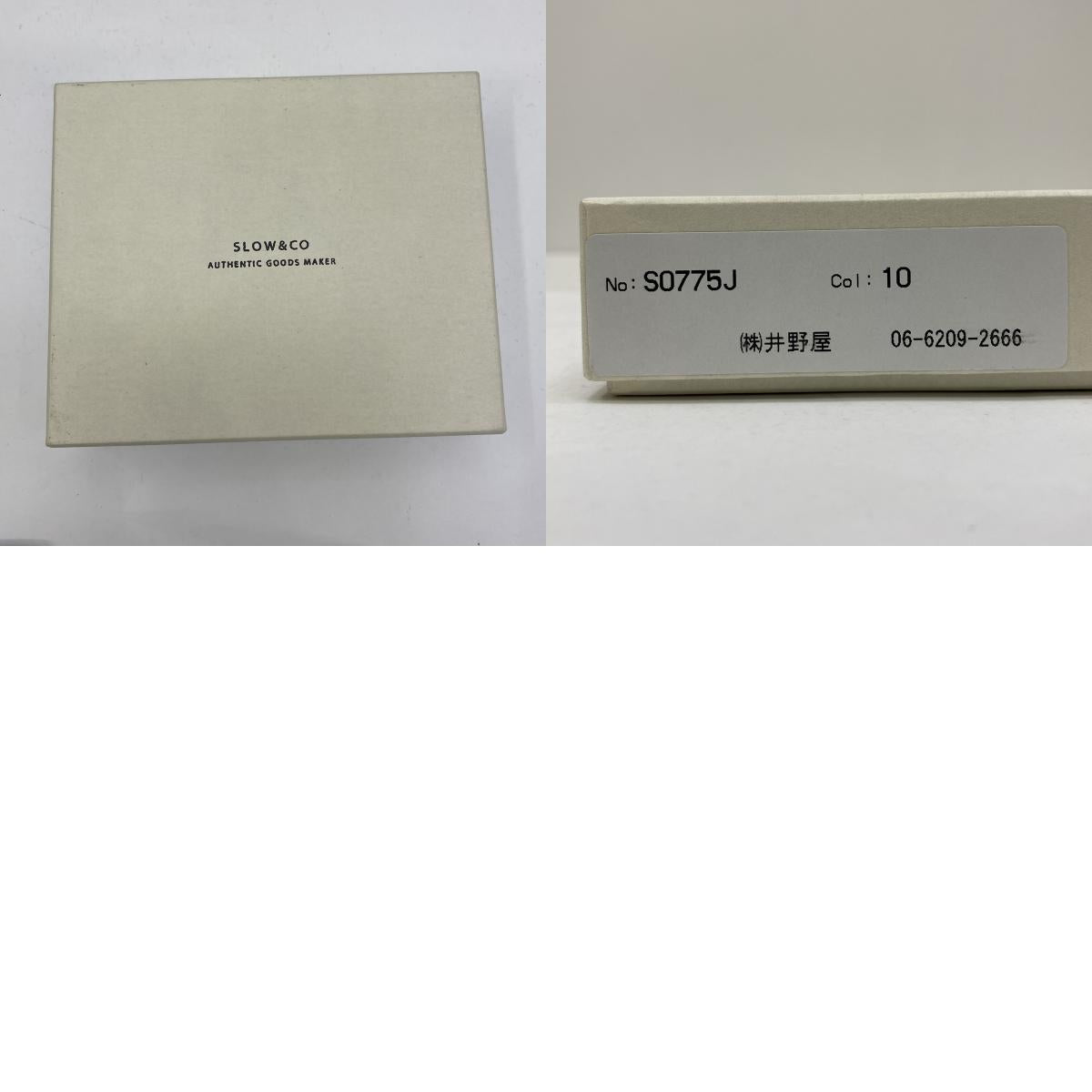 SLOW | スロウ SLOW&CO CORDOVAN MINI WALLET 二つ折り財布 ブラック【加古川店】