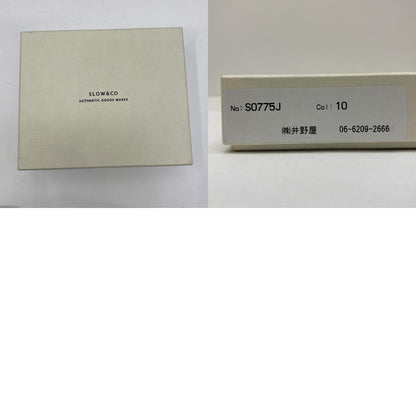 SLOW | スロウ SLOW&CO CORDOVAN MINI WALLET 二つ折り財布 ブラック【加古川店】